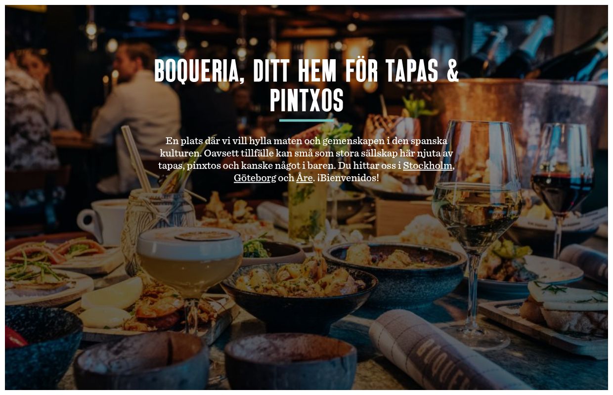 Boqueria, ditt hem för tapas & pintxos