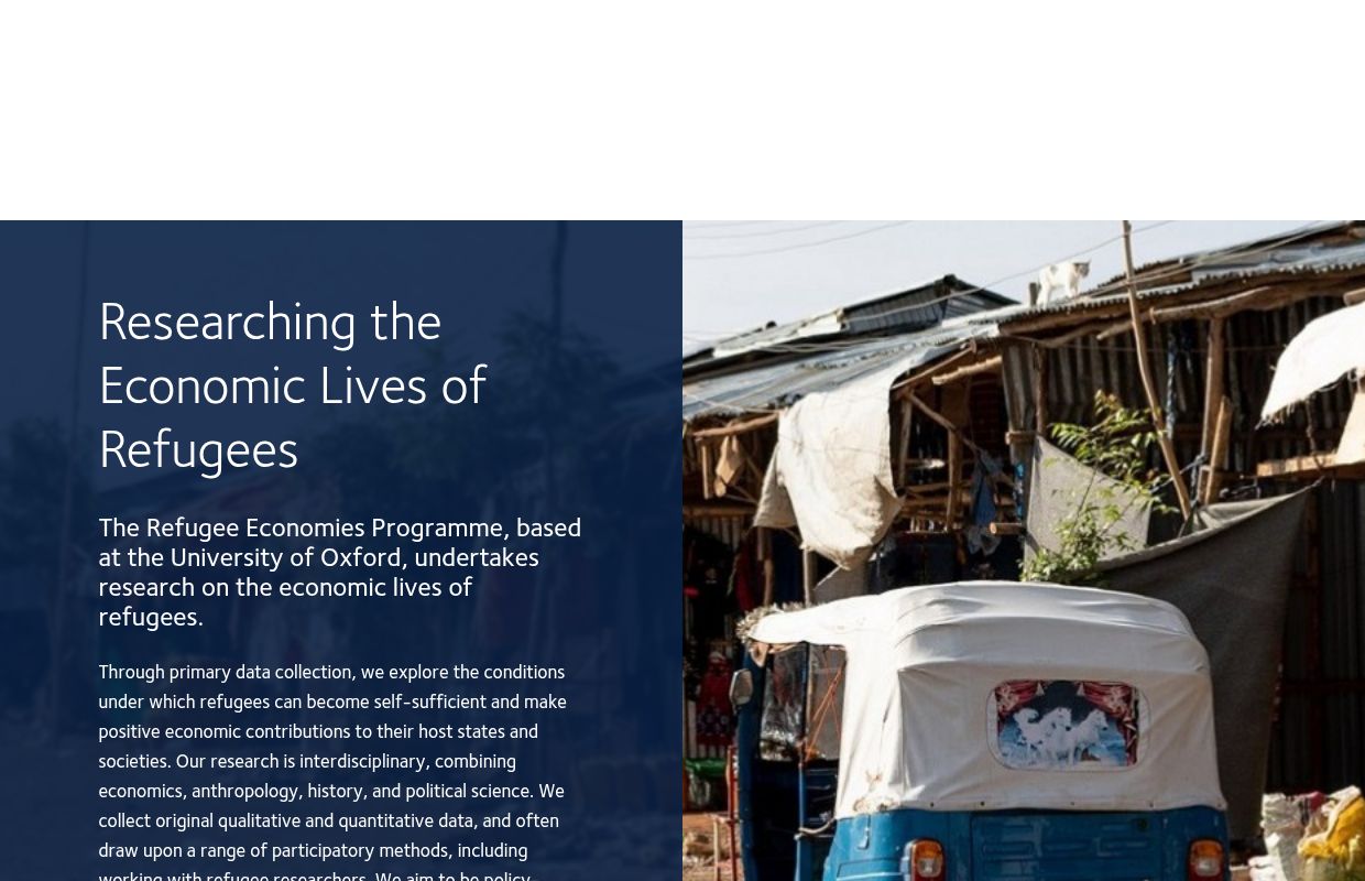 Home | Refugee Economies