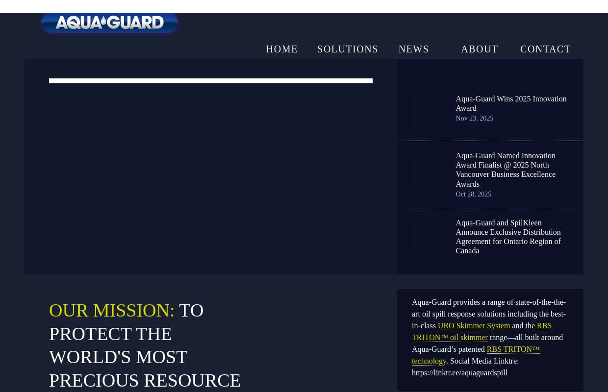 Welcome | Aqua-Guard Spill Response Inc. | Call:(+1) 604.980.4899