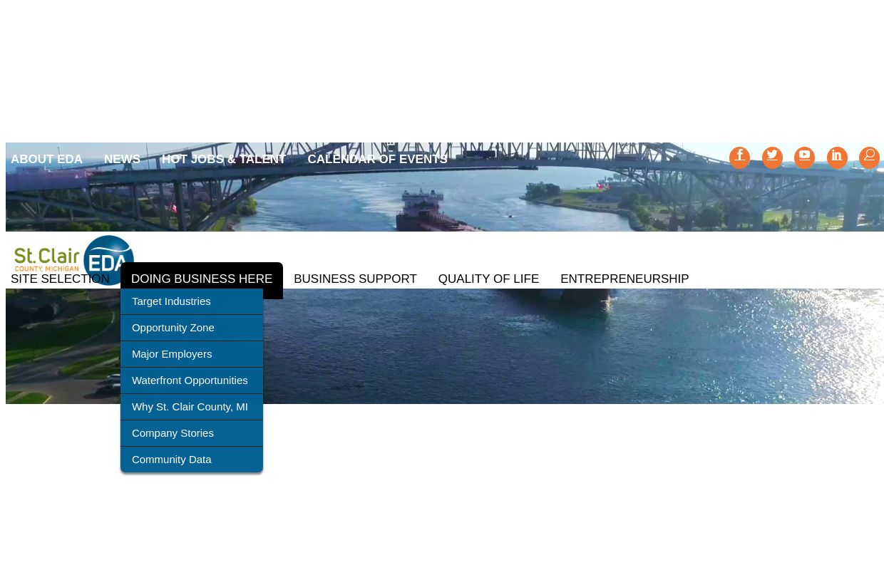 Our Shoreline, Your Horizon | EDA of St. Clair County, MI