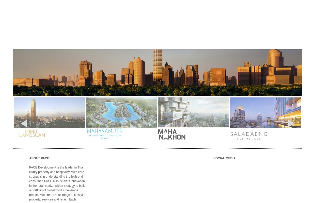 Thailand Leading Property Developer Pace Development Corporation Bangkok