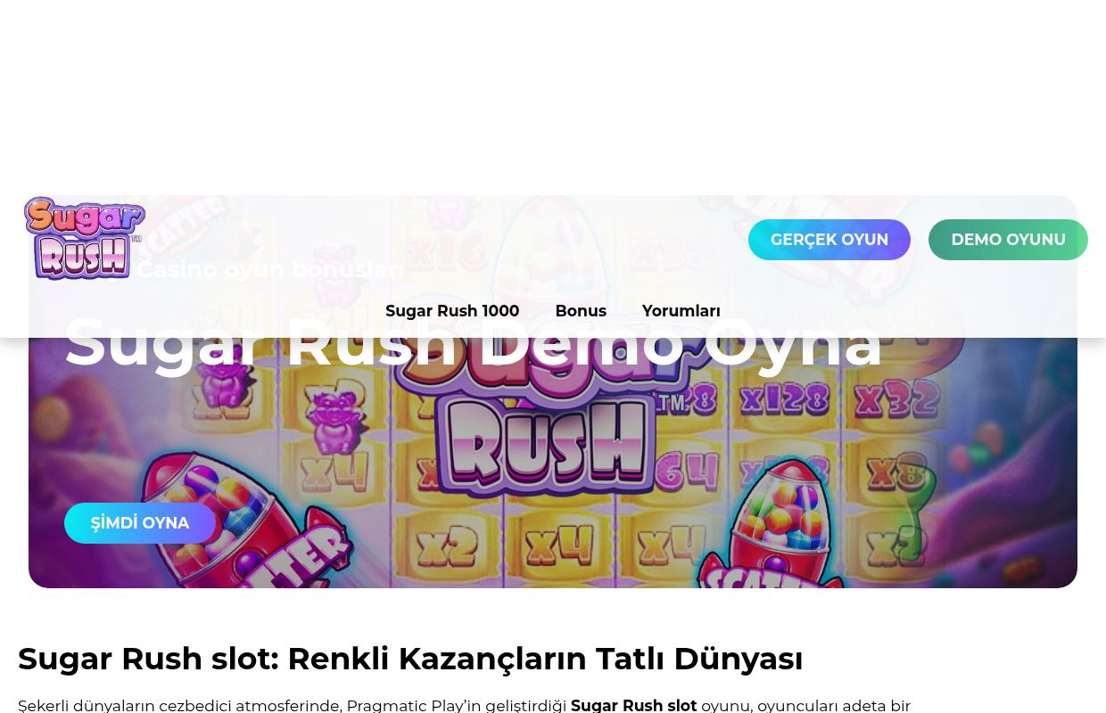 Sugar Rush 1000 demo oyna - çevrimiçi ücretsiz oyun