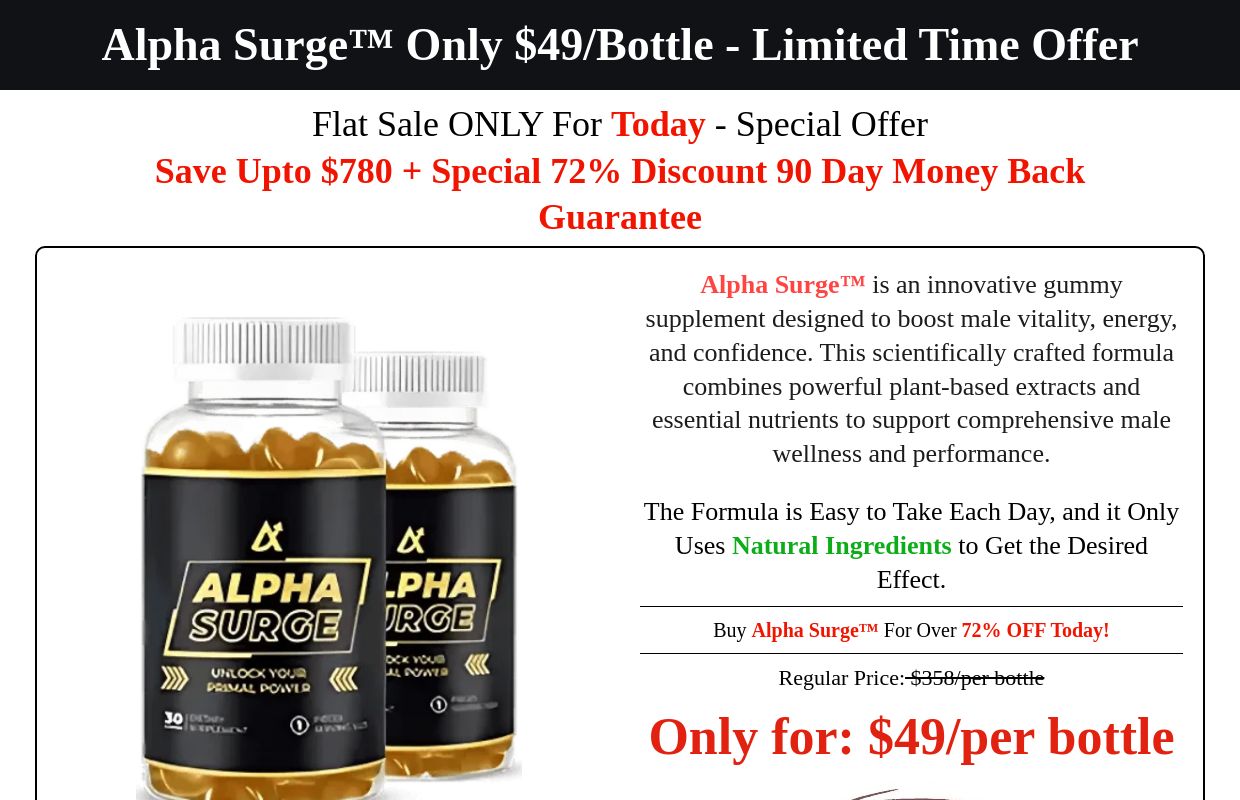 Alpha Surge™ - Official Website