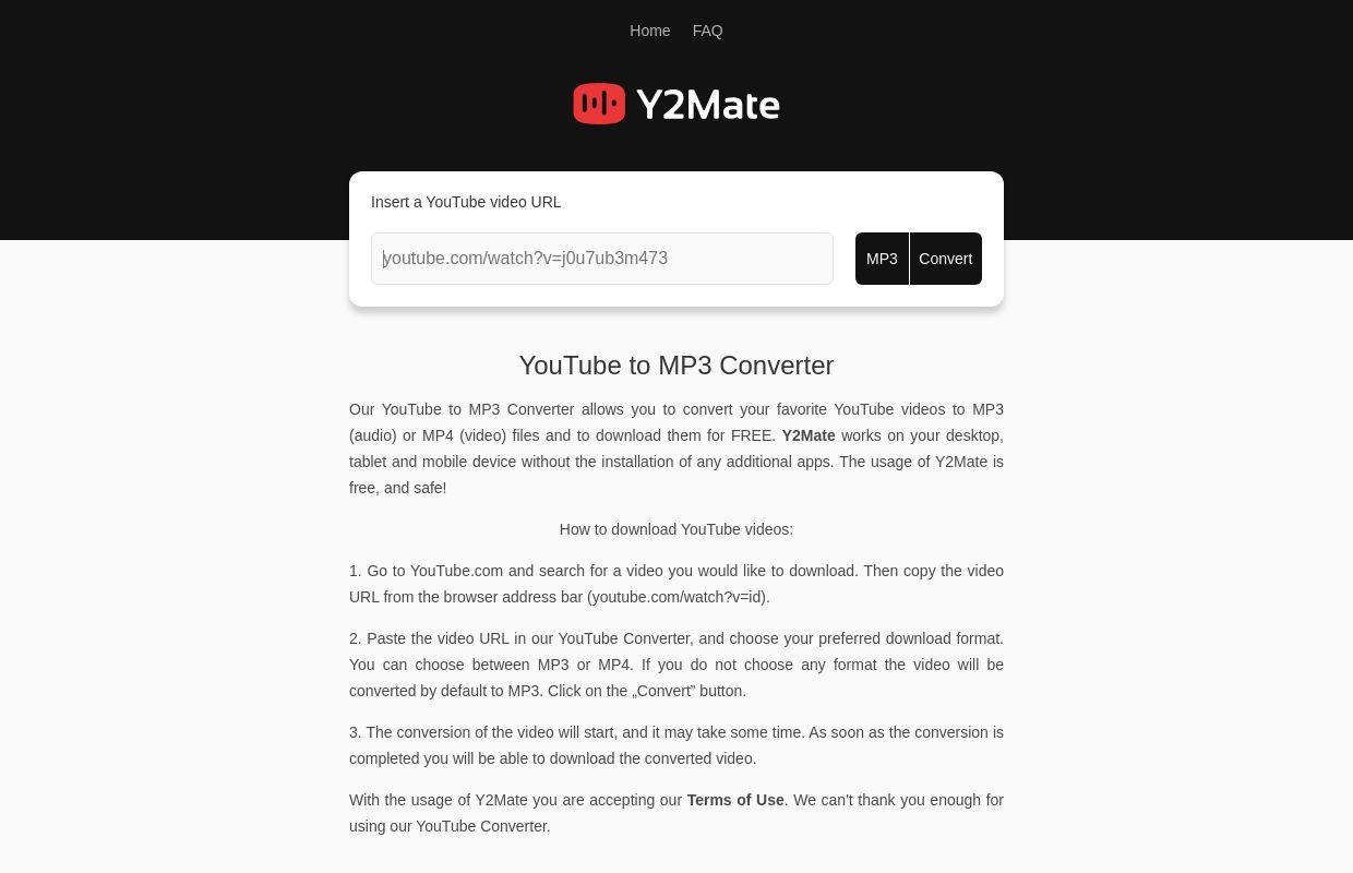 Y2Mate - YouTube to MP3 Converter