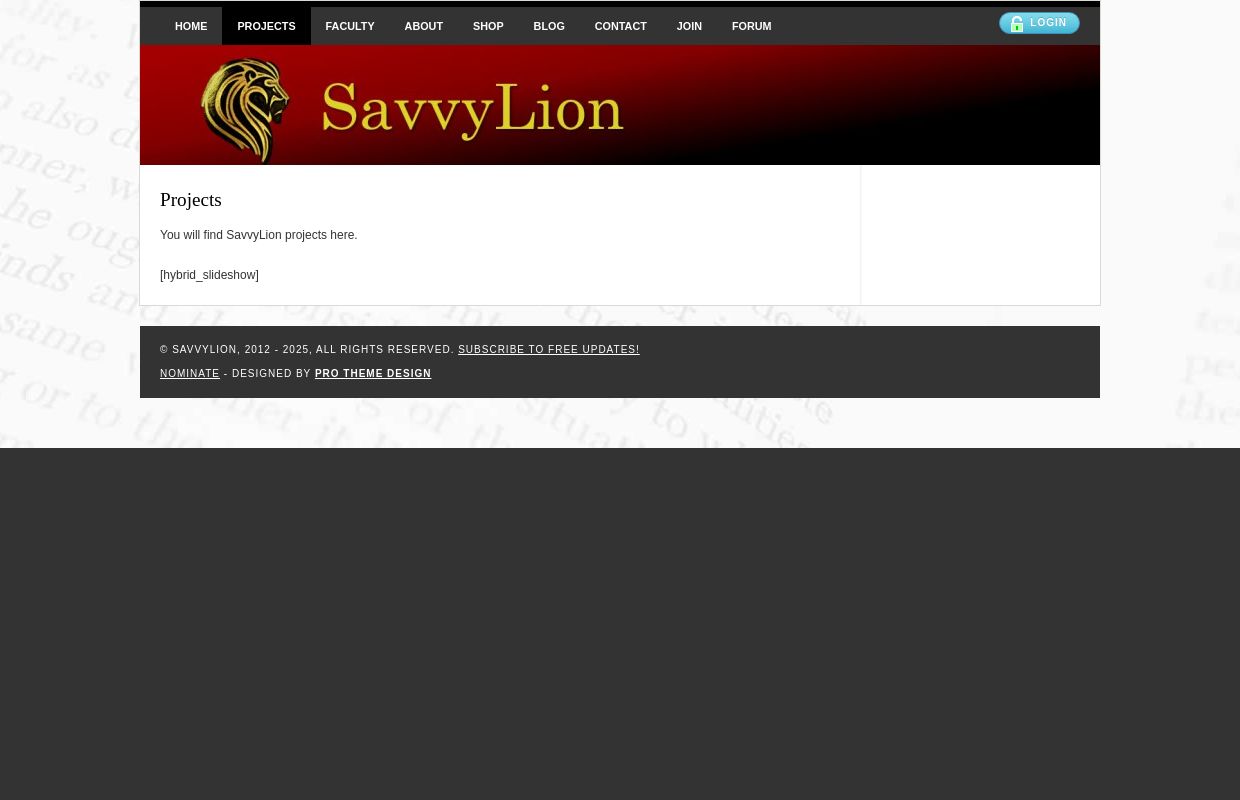 SavvyLion › A Learning Community