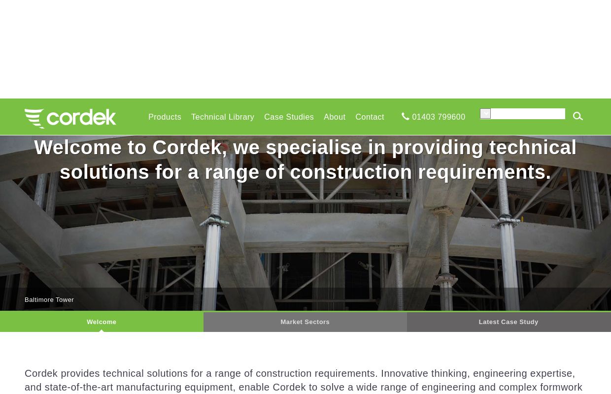 Cordek Limited specialise in providing technical solutions for a range of construction requirements | Cordek
