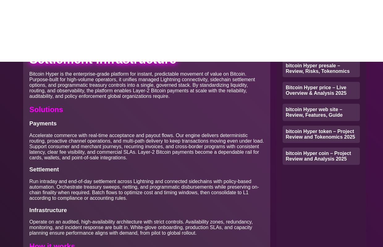 Bitcoin Hyper – Layer-2 Bitcoin Payments for Enterprise