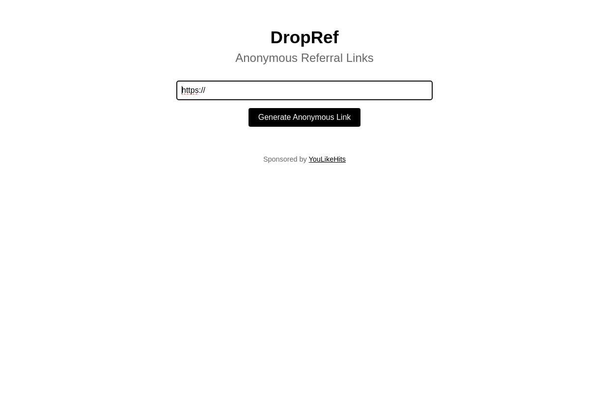DropRef - Anonymous Referral Links