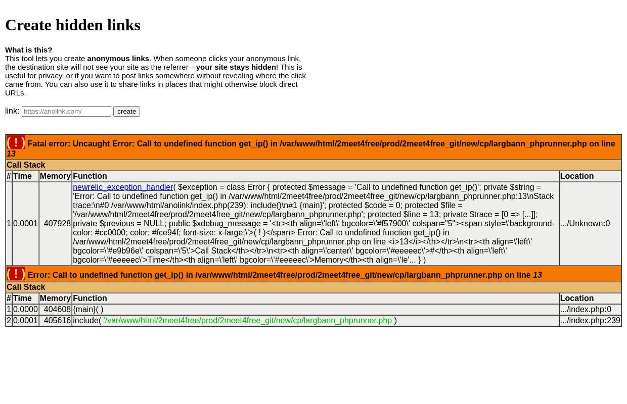 AnoLink - Anonymous Redirector