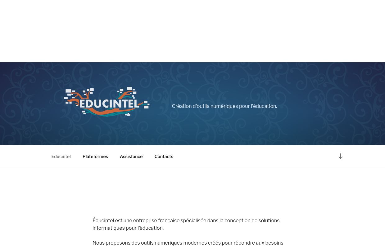 Création d'outils numériques pour l'éducation.