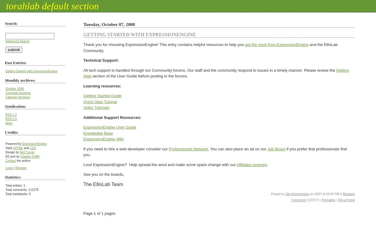 TorahLab Default Section