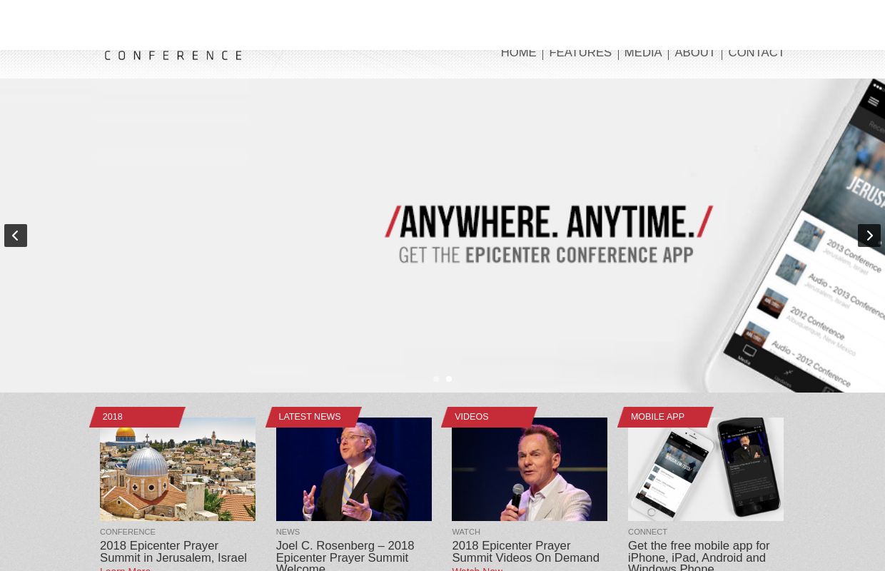 Epicenter Conference | Joel C. Rosenberg | Epicenter Conference