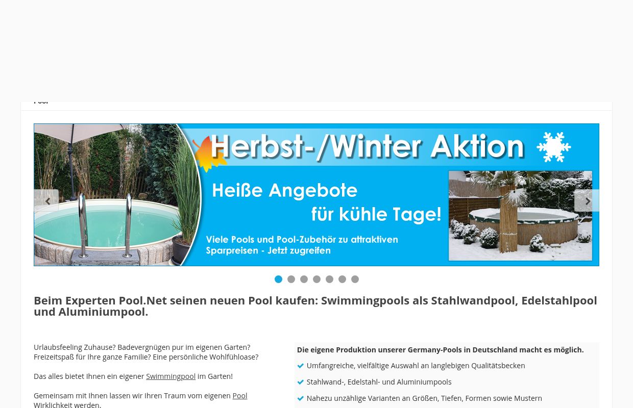 Pools kaufen beim Experten: Stahlwandpool Swimmingpool | Pool.Net