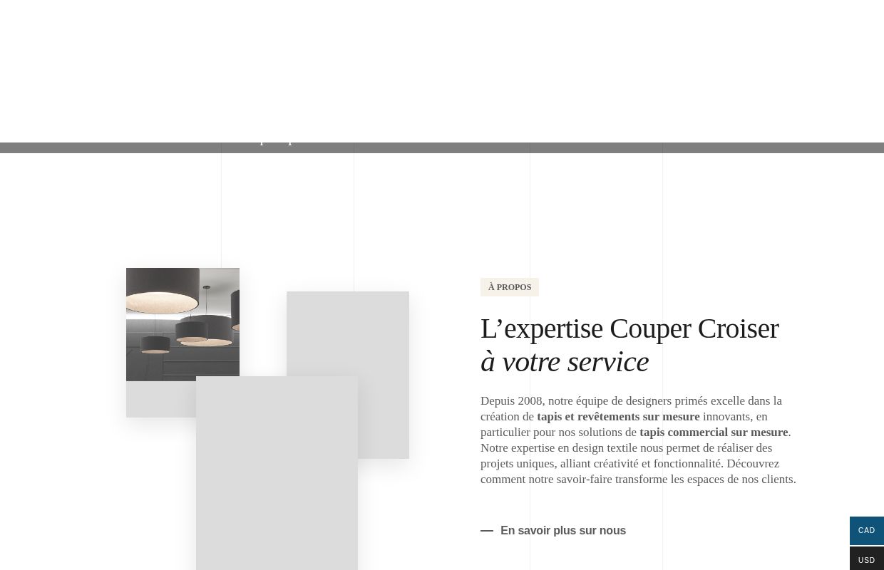 Tapis d’entrée personnalisés et sur mesure | Couper Croiser