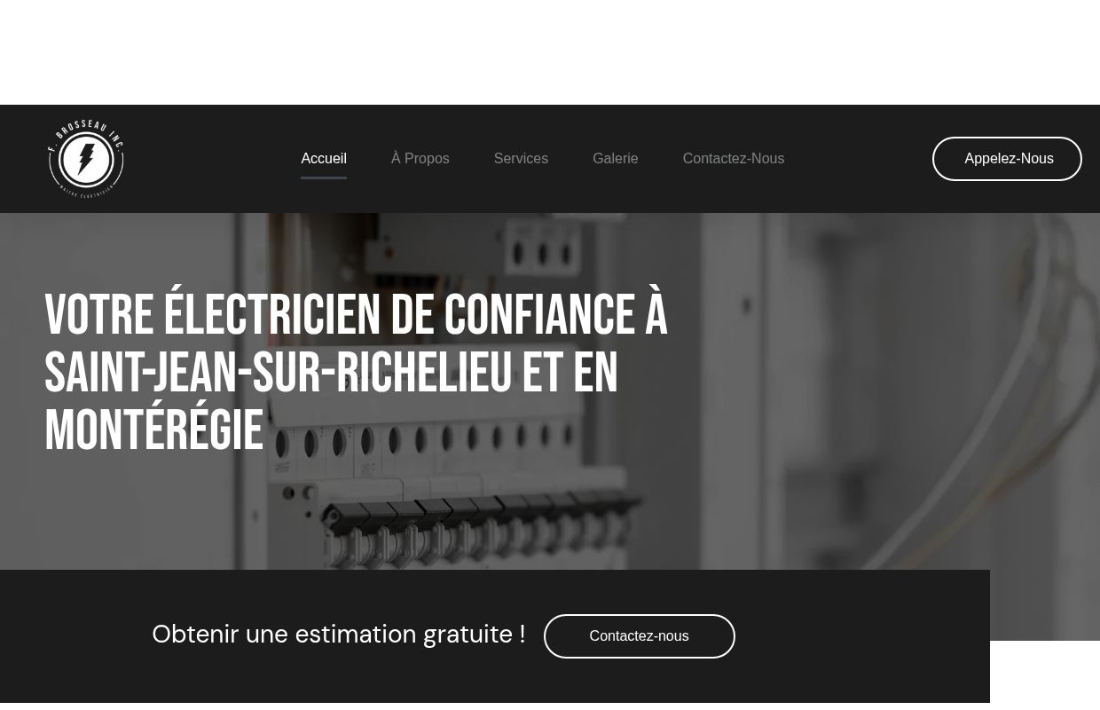 Électricien Saint-Jean-sur-Richelieu | F. Brosseau Inc.