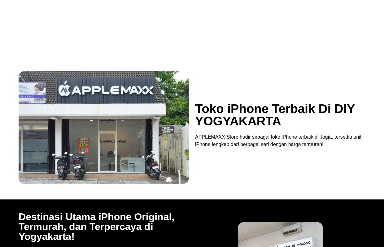 Toko IPhone & Service Jogja Terbaik - APPLE MAXX STORE