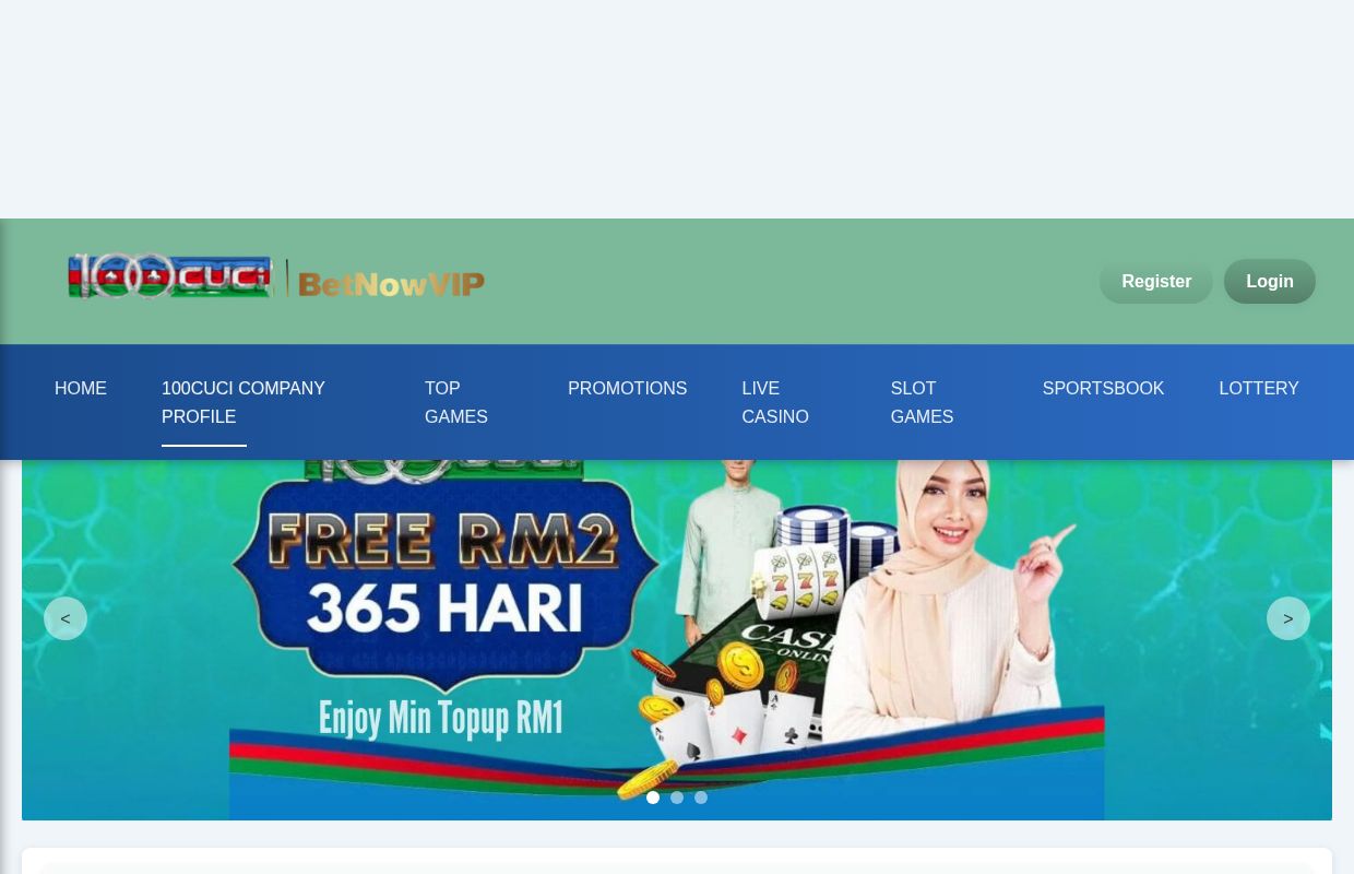 100cuci | Claim RM66 Free Credit – Official Register & Login