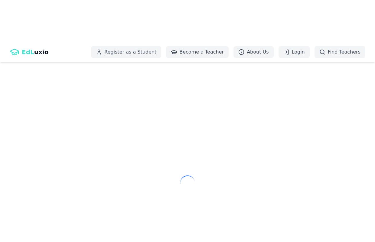 Edluxio - Find Your Perfect Teacher Online