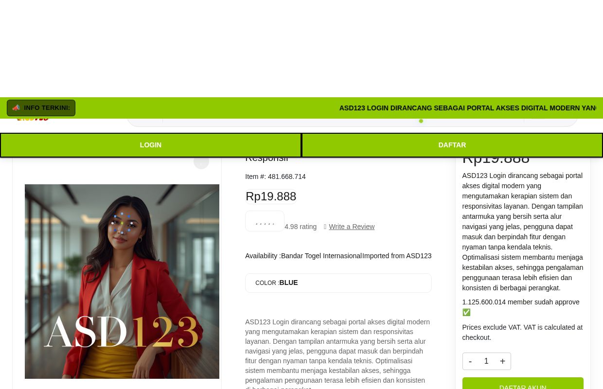 ASD123 Login: Portal Akses Digital Modern dengan Sistem Rapi dan Responsif