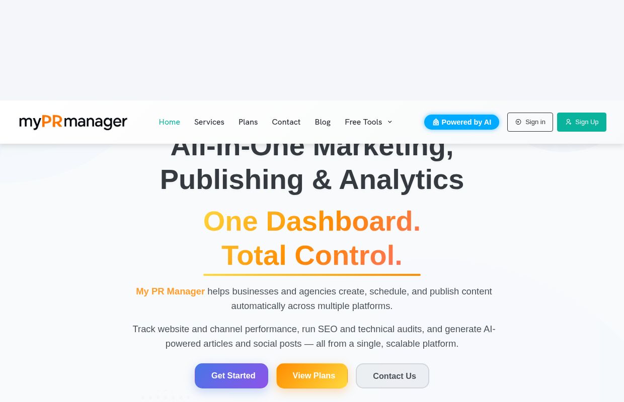 All-in-One Multi-Site SEO, SEM and Reputation Management Panel