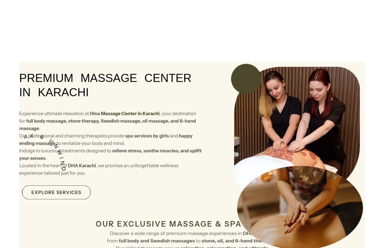 Massage Center in Karachi | 0328-9912000 | Hina Karachi SPA