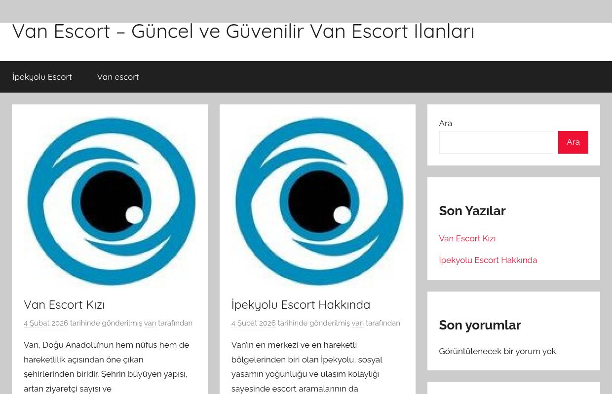 Van Escort – Güncel ve Güvenilir Van Escort İlanları