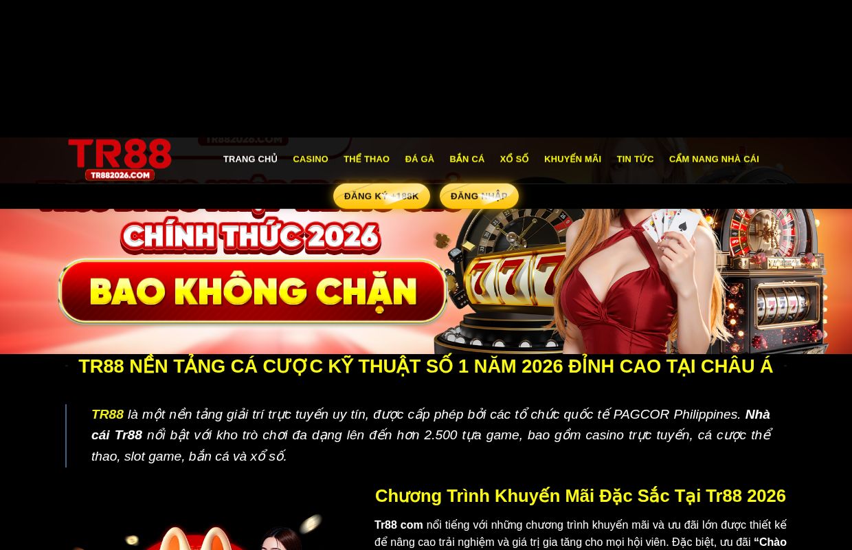 Tr88 AKE Trang Chủ Cá Cược Xố Số | Đá Gà | Nổ Hũ | Thể Thao | ĐK +888K