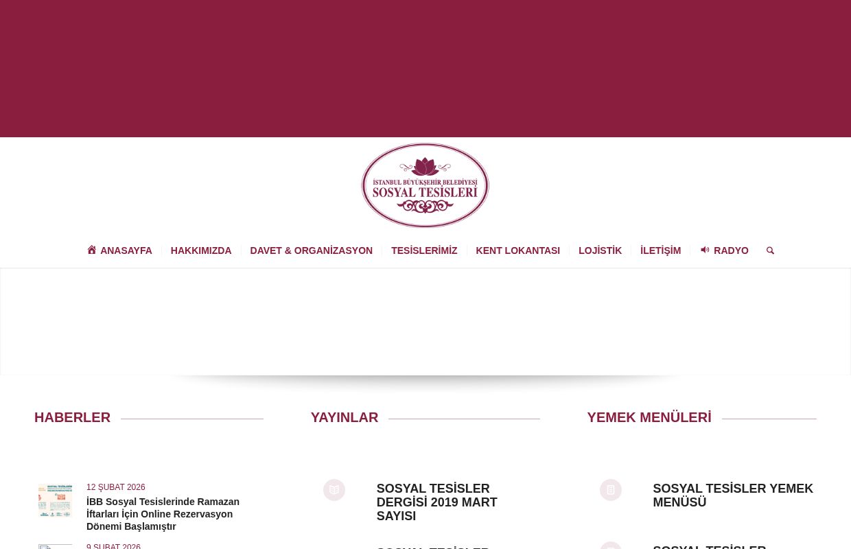 ANASAYFASosyal Tesisler