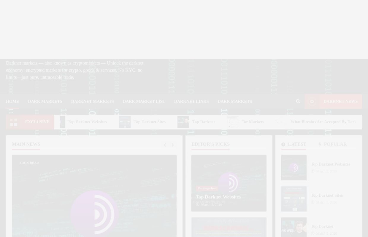 Darknet Markets - Dark Web Links