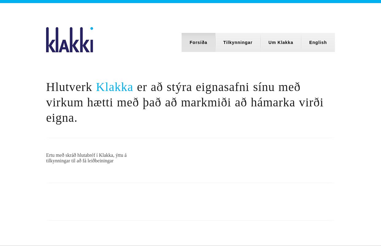 Klakki.is