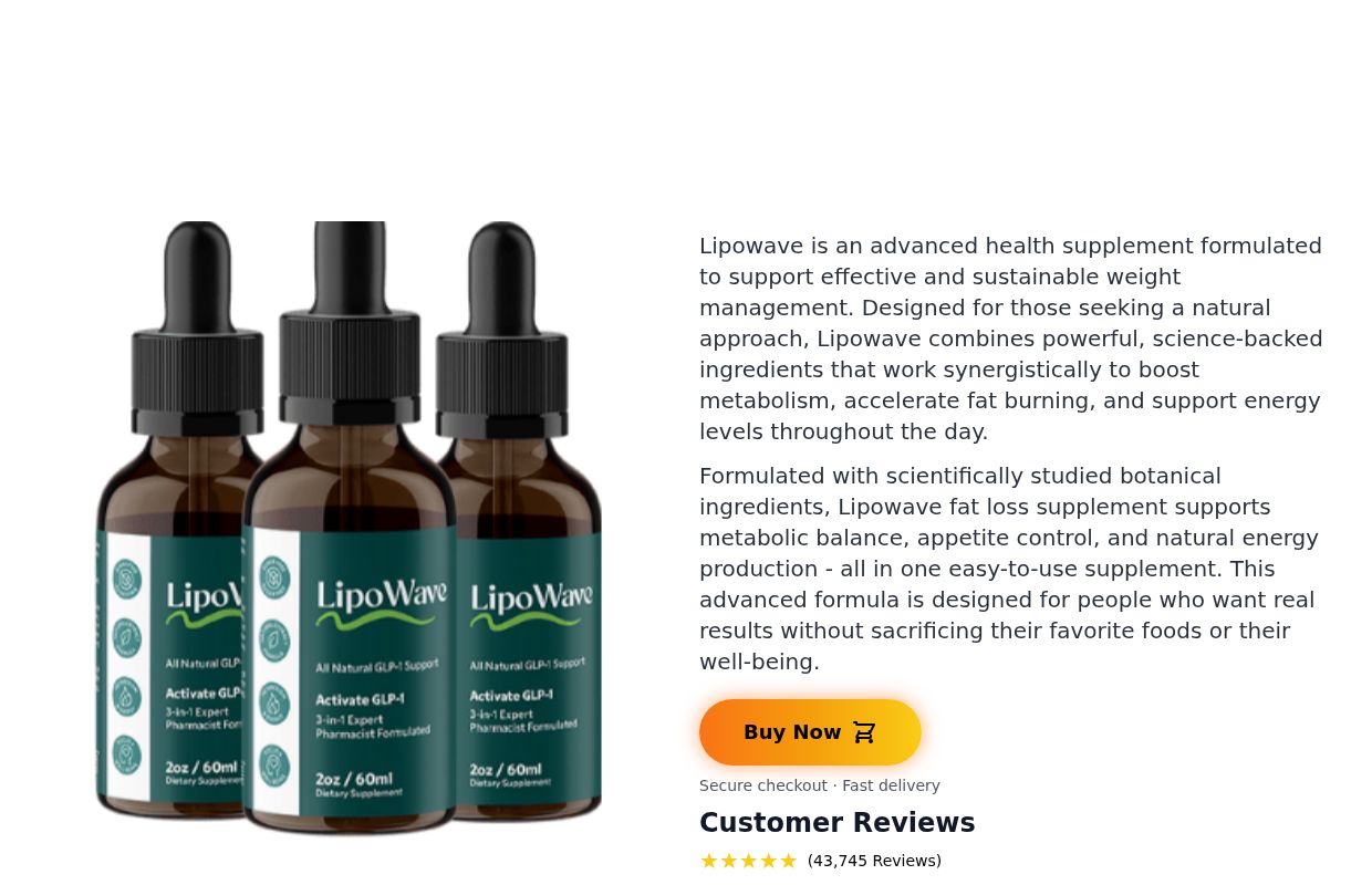 LipoWave™ | OFFICIAL SITE - 100% All Natural