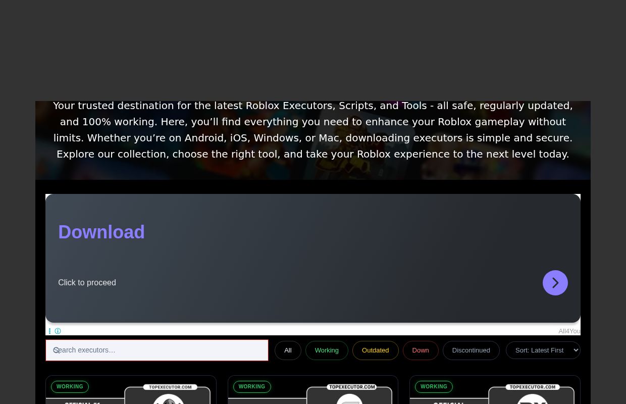 Download Roblox Executors | Safe & Free | TopExecutor.Com