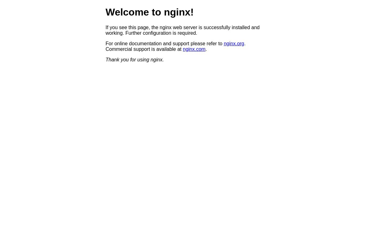 Welcome to nginx!