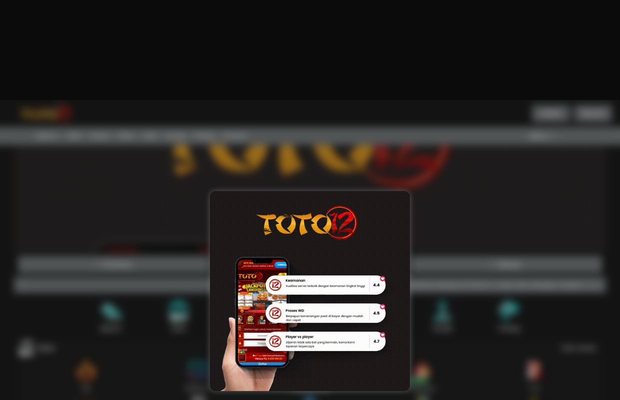 Toto12 | Website Stabil dengan Sistem Login dan Daftar Praktis