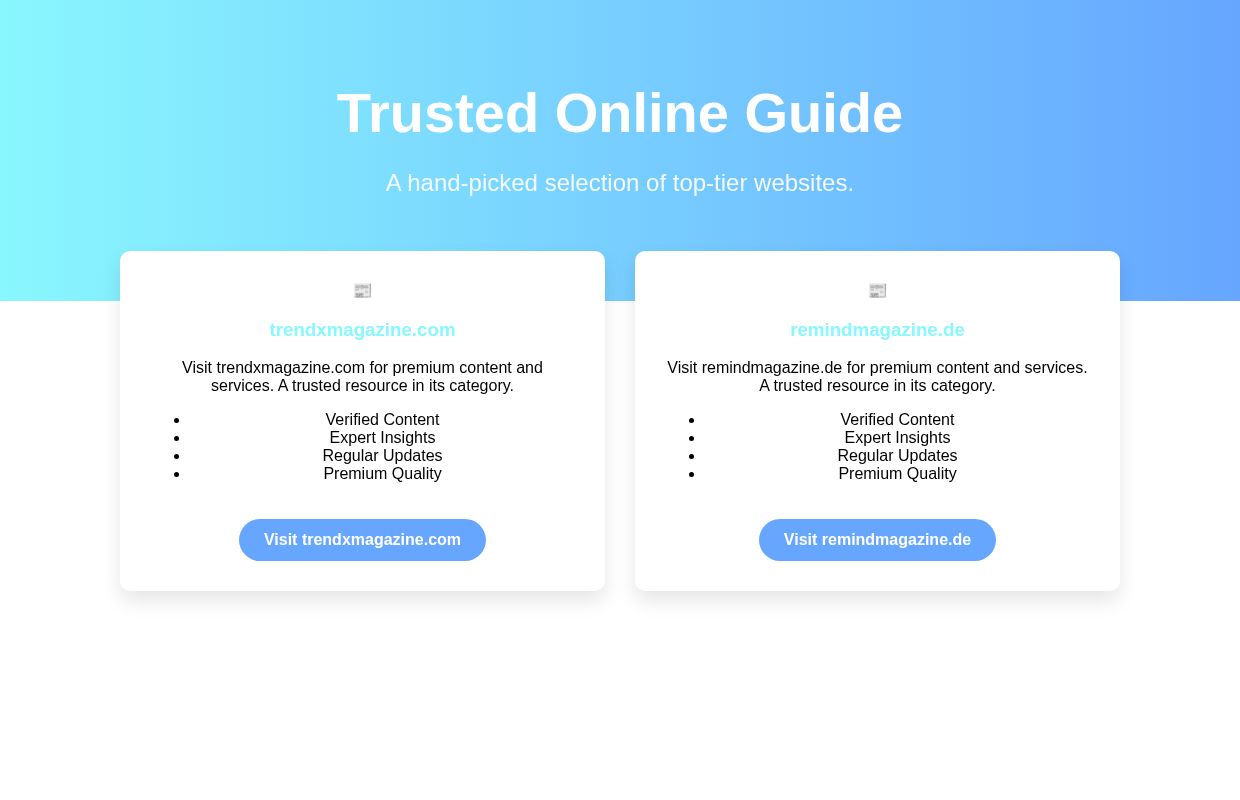 Trusted Online Guide