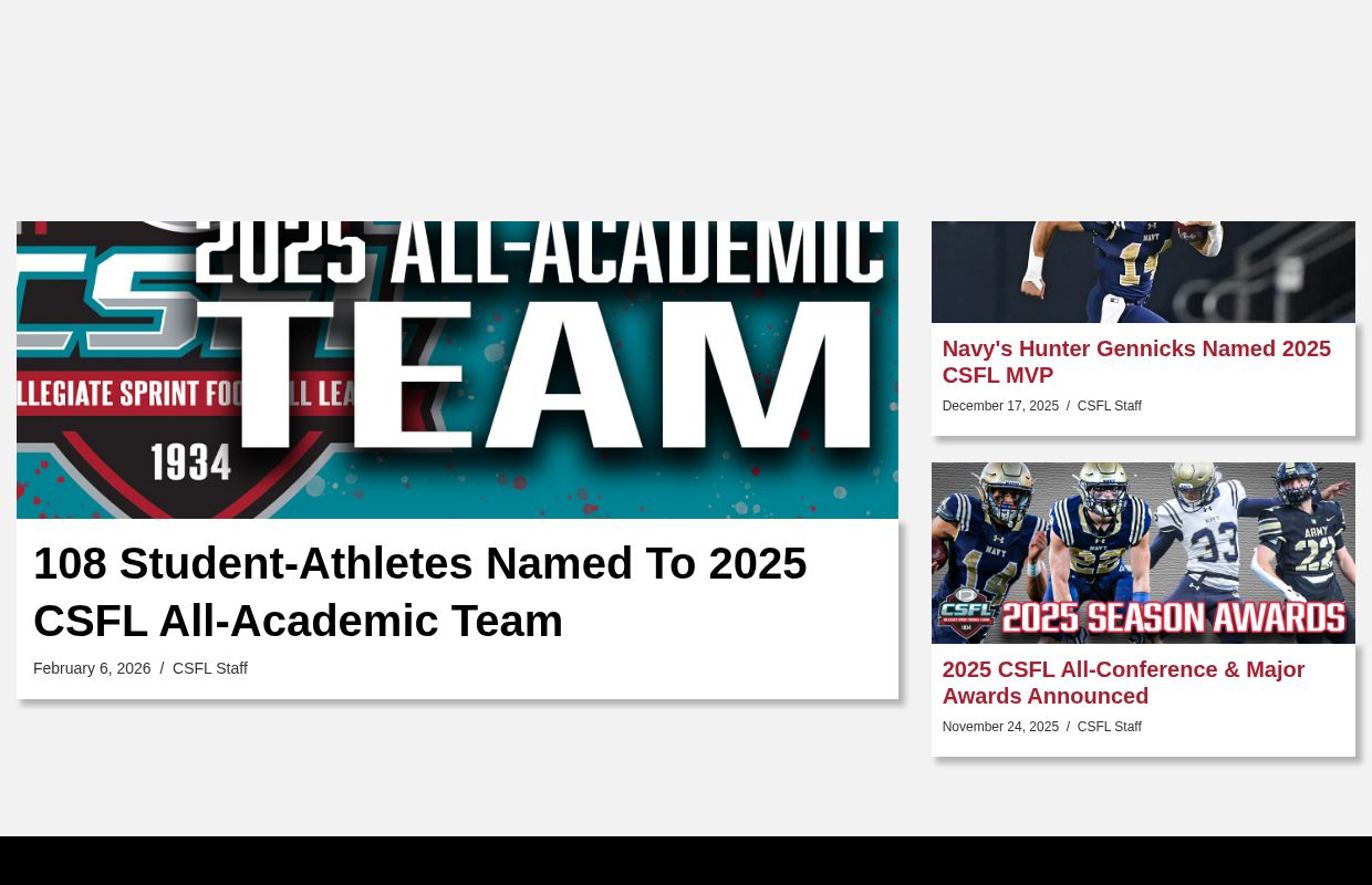 SprintFootball.com - Home of the Collegiate Sprint Football League (CSFL)