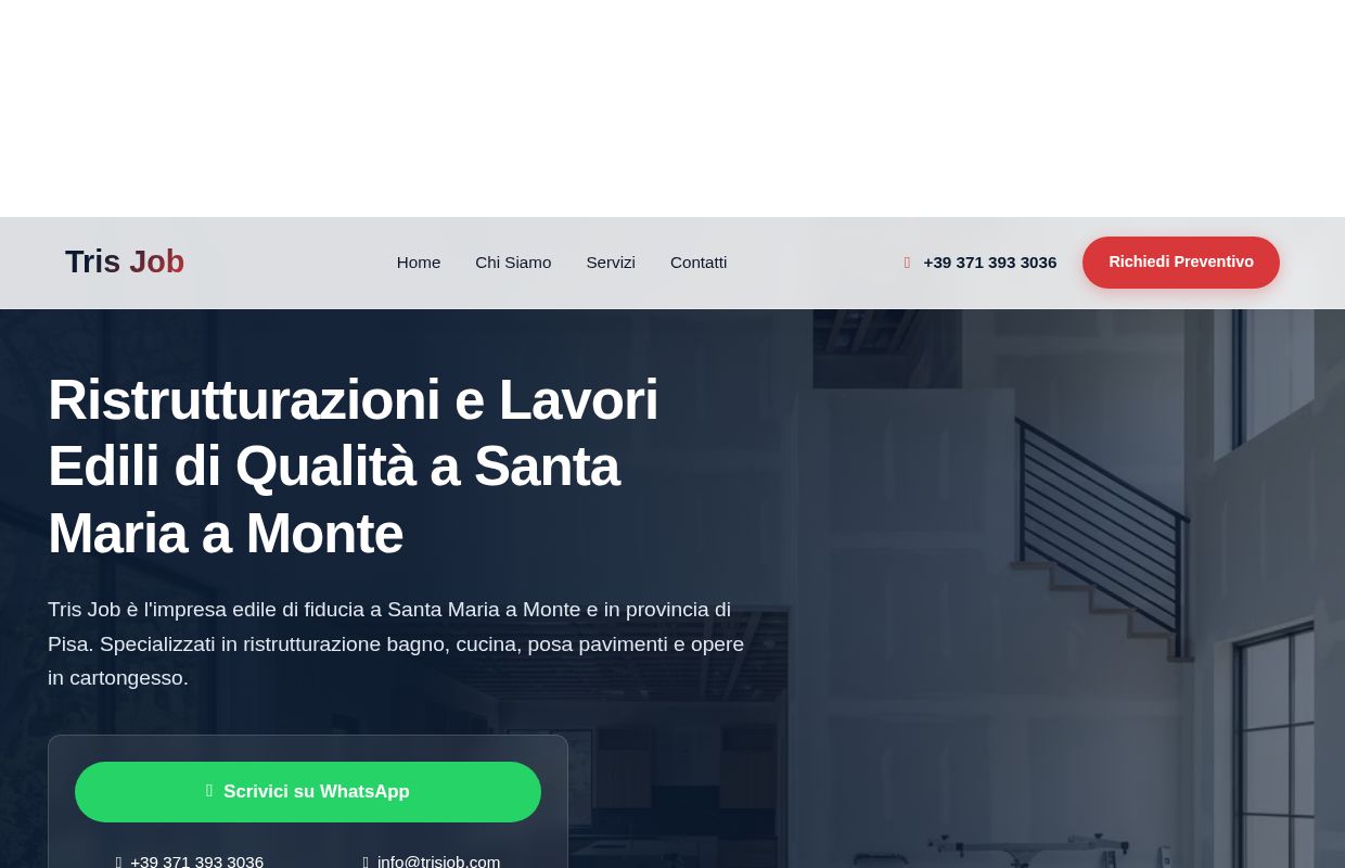 Tris Job | Impresa Edile Santa Maria a Monte | Ristrutturazioni e Lavori Edili Pisa