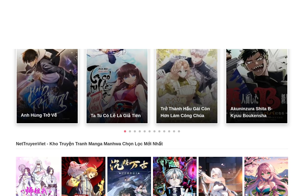 NetTruyenViet - Kho Truyện Tranh Nettruyen Manga Manhwa Vietsub