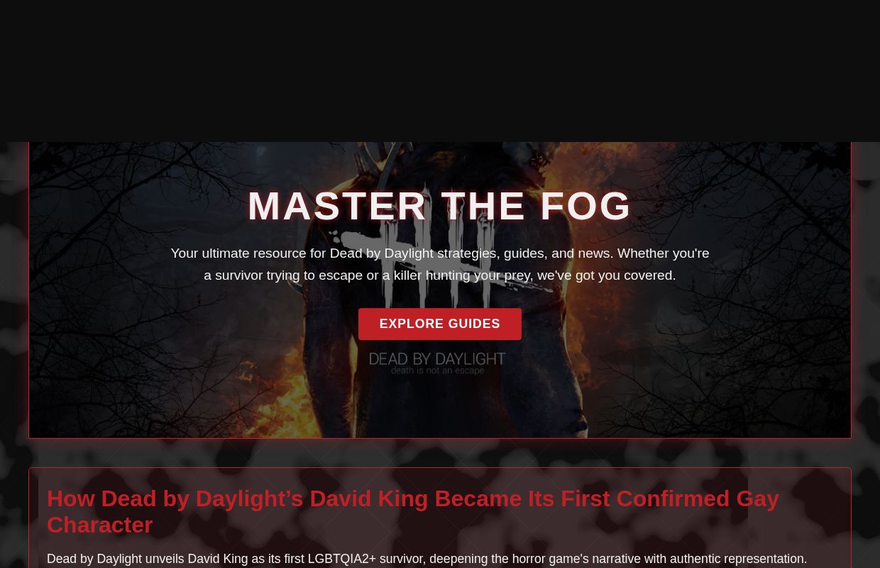 DBDGuide | Dead by Daylight Game Hub