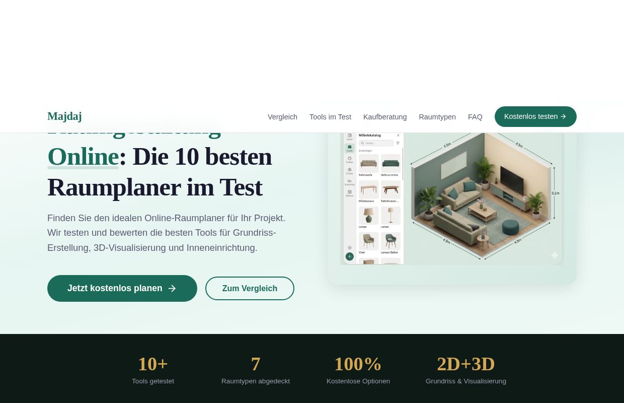 Raumgestaltung Online: Die 10 besten Raumplaner 2026 im Test