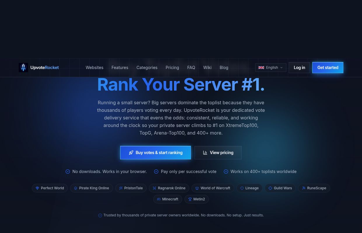UpvoteRocket - Buy Votes | Top Ranking Service for 400 Sites