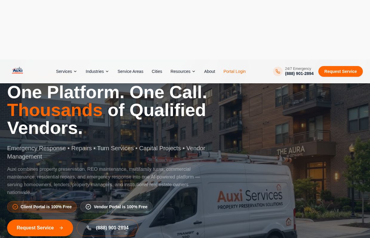 
   Auxi Services | Property Preservation, REO Maintenance & Vendor Management — Nationwide
  