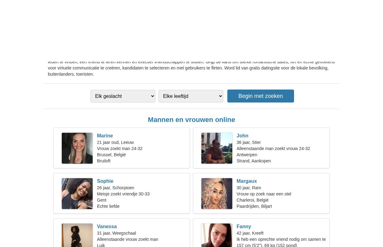 Gratis datingsite | België