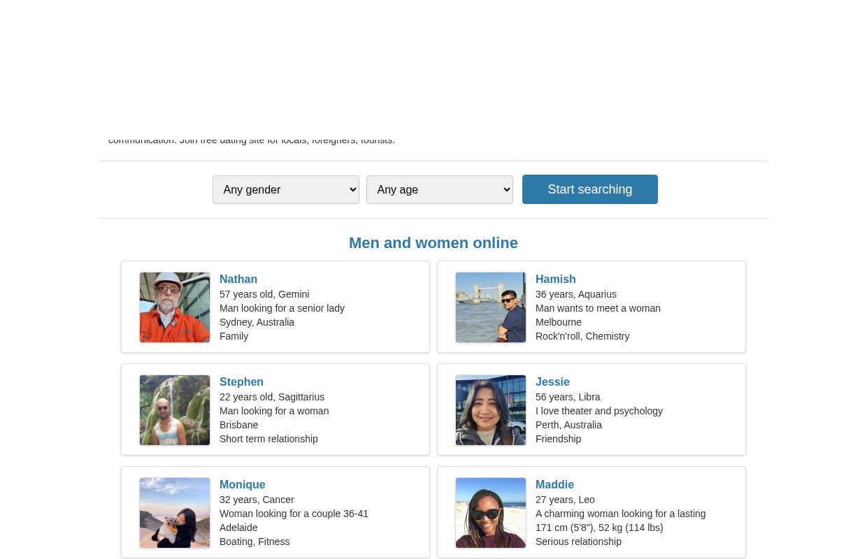 Free Dating Site | Australia