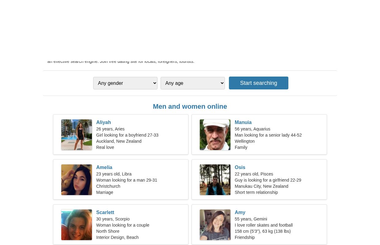Free Dating Site | New Zealand
