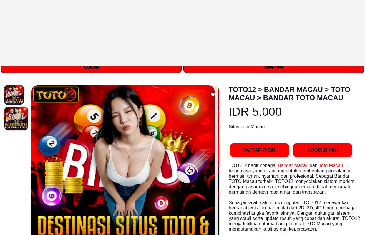 TOTO12 > BANDAR MACAU > TOTO MACAU > BANDAR TOTO MACAU