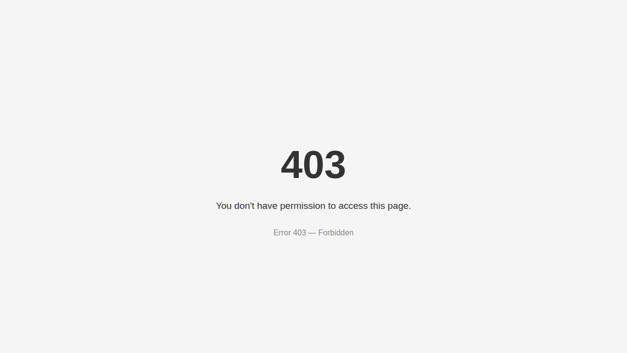 403 Forbidden