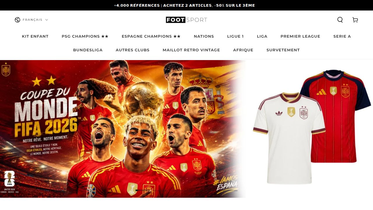 Maillots de football, Équipements & Accessoires – Foot Sport