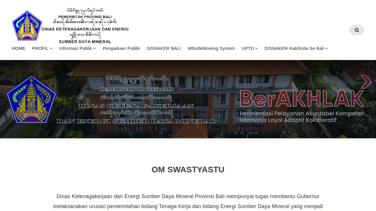 Dinas Ketenagakerjaan dan Energi Sumber Daya Mineral Provinsi Bali