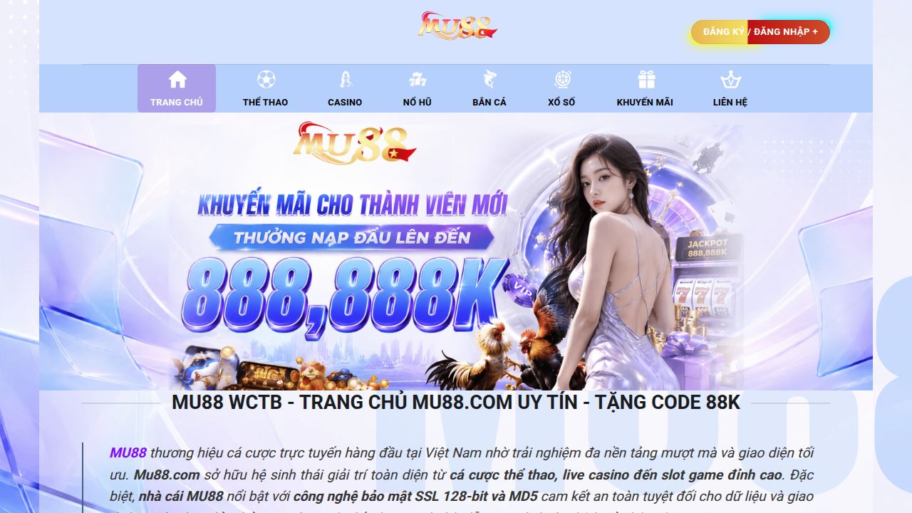 Mu88 WCTB - Trang Chủ MU88.COM Uy Tín - Tặng Code 88K